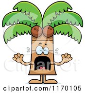 Poster, Art Print Of Scared Coconut Palm Tree Mascot