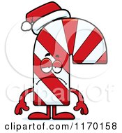 Poster, Art Print Of Depressed Candy Cane Mascot