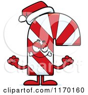 Cartoon Of A Mad Candy Cane Mascot Royalty Free Vector Clipart by Cory Thoman