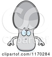 Cartoon Of A Surprised Spoon Mascot Royalty Free Vector Clipart by Cory Thoman