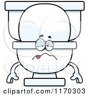 Poster, Art Print Of Sick Toilet Mascot