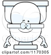 Cartoon Of A Happy Toilet Mascot Royalty Free Vector Clipart by Cory Thoman