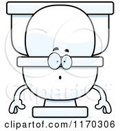 Cartoon Of A Surprised Toilet Mascot Royalty Free Vector Clipart by Cory Thoman