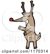 Cartoon Of A Reindeer Royalty Free Vector Illustration