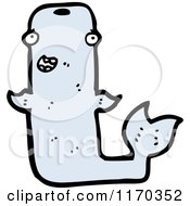 Cartoon Of A Whale Royalty Free Vector Illustration