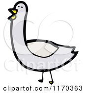 Cartoon Of A Bird Royalty Free Vector Illustration by lineartestpilot