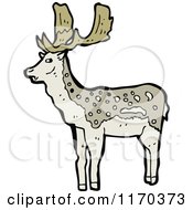 Cartoon Of A Deer Royalty Free Vector Illustration