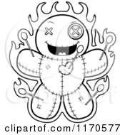 Poster, Art Print Of Black And White Grinning Voo Doo Doll