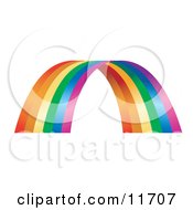 Colorful Rainbow Arch Clipart Illustration