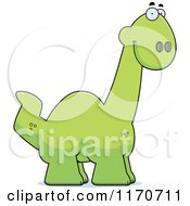 Poster, Art Print Of Happy Apatosaurus Dinosaur
