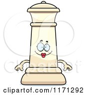 Cartoon Of A Happy White Chess Queen Mascot Royalty Free Vector Clipart by Cory Thoman