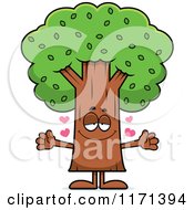 Poster, Art Print Of Loving Tree Mascot Wanting A Hug