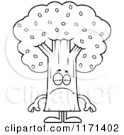 Poster, Art Print Of Black And White Depressed Tree Mascot