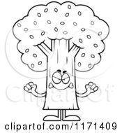 Poster, Art Print Of Black And White Mad Tree Mascot