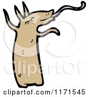 Cartoon Of An Anteater Royalty Free Vector Illustration by lineartestpilot