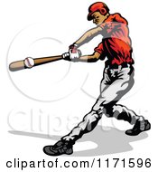 Poster, Art Print Of Baseball Batter Hitting A Ball