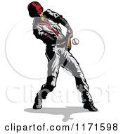 Poster, Art Print Of Baseball Player Hitting A Ball
