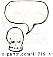 Poster, Art Print Of Talking Human Skull