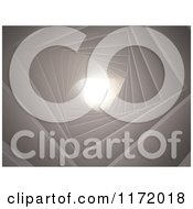 Clipart Of 3d Spiraling Squares And Light Royalty Free CGI Illustration by Mopic