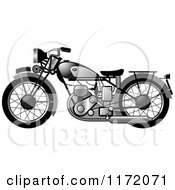 Poster, Art Print Of Chrome Vintage Motorcycle