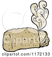 Clipart Of Fresh Hot Bread Royalty Free Vector Illustration by lineartestpilot