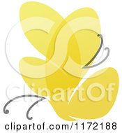 Poster, Art Print Of Yellow Abstract Butterfly