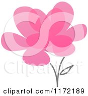 Poster, Art Print Of Pink Abstract Flower