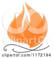 Orange Abstract Fire