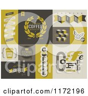 Poster, Art Print Of Retro Coffee Badges And Labels