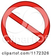Poster, Art Print Of Red Restricted Or Prohibited Symbol