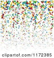 Clipart Of A Colorful Confetti Background Royalty Free Vector Illustration