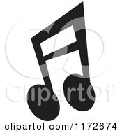 Poster, Art Print Of Black Music Eighth Notes