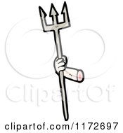 Poster, Art Print Of Severed Hand Holding A Trident Spear