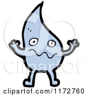 Poster, Art Print Of Blue Water Drop Mascot