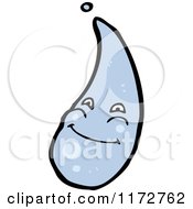 Poster, Art Print Of Blue Water Drop Mascot