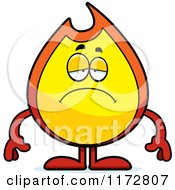 Poster, Art Print Of Depressed Fire Mascot