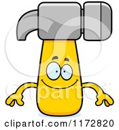 Cartoon Of A Happy Hammer Mascot Royalty Free Vector Clipart by Cory Thoman