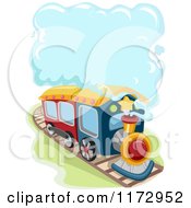 Poster, Art Print Of Train With A Steam Cloud