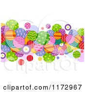 Poster, Art Print Of Abstract Border Of Colorfully Patterned Circles
