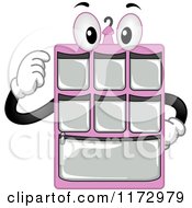 Pink Hanging Closet Organizer Mascot