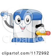 Poster, Art Print Of Pencil Sharpener Mascot