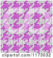 Seamless Pink And White Houndstooth Pattern
