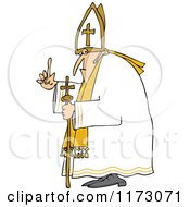 Pope Holding Up A Finger