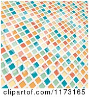 Poster, Art Print Of Colorful 3d Mosaic Background