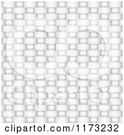Clipart Of A White Weave Texture Background Royalty Free Vector Illustration