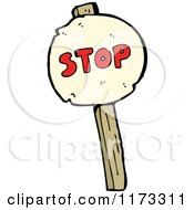 Poster, Art Print Of Stop Sign On A Wood Post