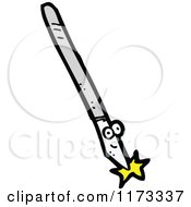 Cartoon Of A Happy Scalpel Mascot Royalty Free Vector Clipart by lineartestpilot