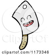 Cartoon Of A Cleaver Knife Mascot Royalty Free Vector Clipart