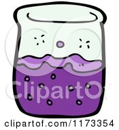 Poster, Art Print Of Science Beaker With Purple Chemicals