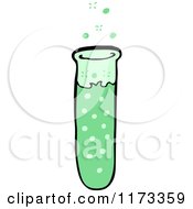 Cartoon Of A Test Tube Royalty Free Vector Clipart